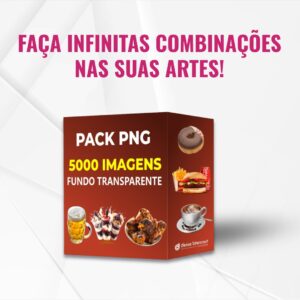 5000 Imagens PNG no Nicho Alimentação com Fundo Transparente