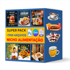 pack 7000 imagens comida, bebidas, fast food